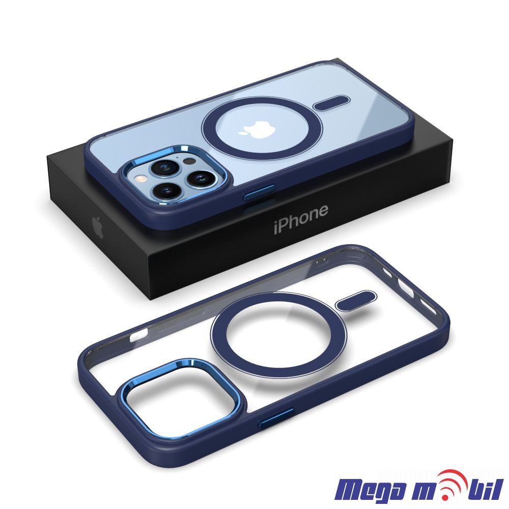 Futrola iPhone 13 Pro Magsafe Acrylic dark blue.